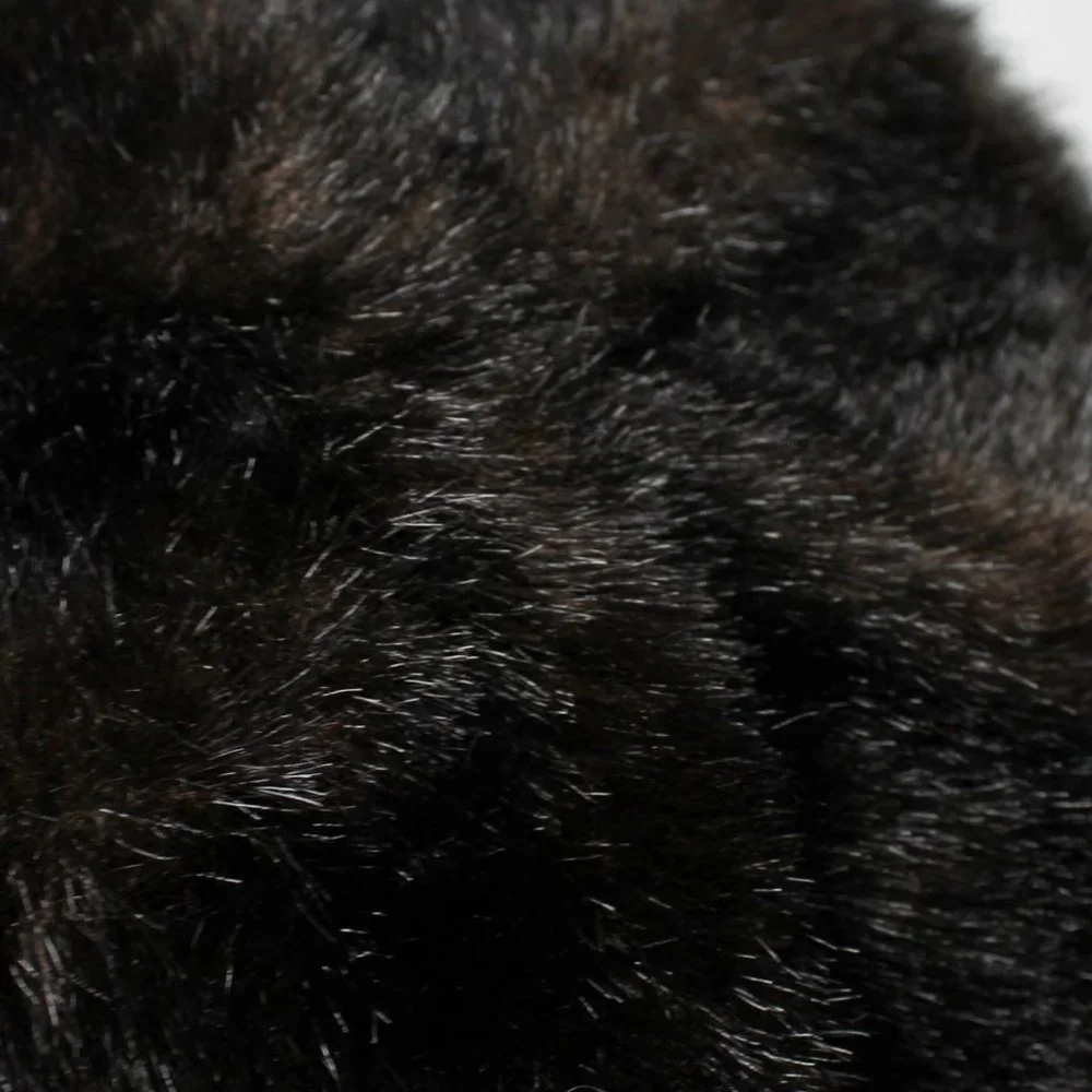 Vintage 1960s Brown Faux Fur Hat Classic - Picture 6 of 7